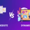 difference between static and dynamic websites