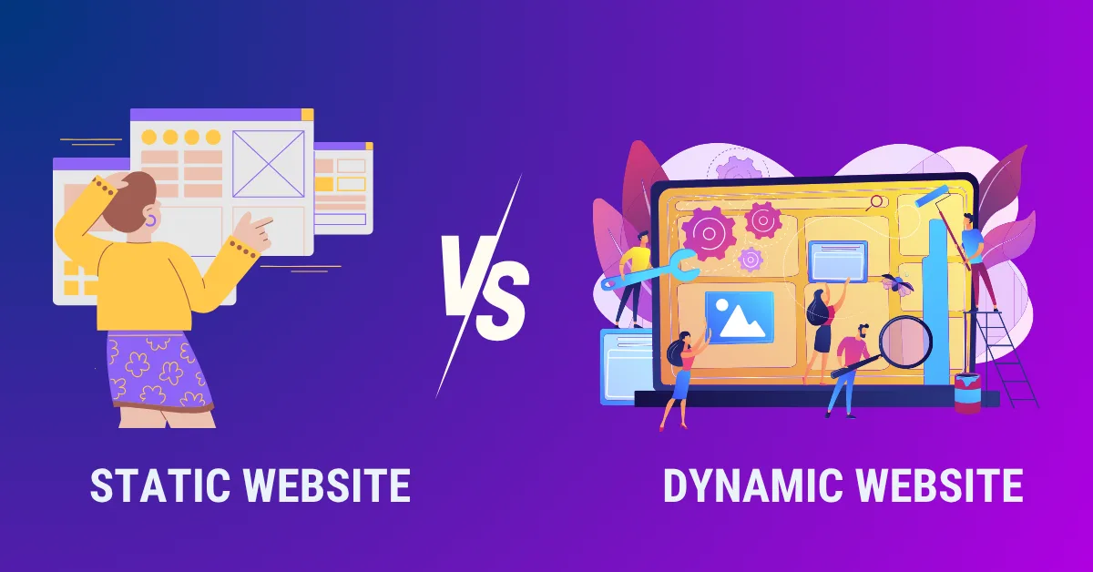 difference between static and dynamic websites